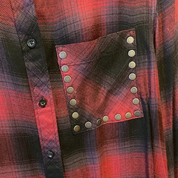 Arizona Jean Co Plaid Shirt Size XS Womens - Picture 3 of 7